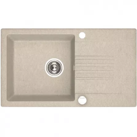 Chiuveta granit Kuchinox Celia SBC 411T, 1 cuva, 76x44x18.5 cm, bej