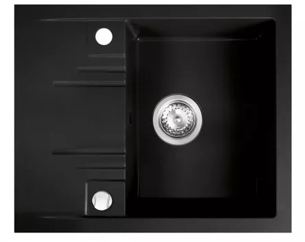 Chiuveta granit MEZZO II grafit DRGM48/58BA, 58x48 cm 1 cuva + picurator