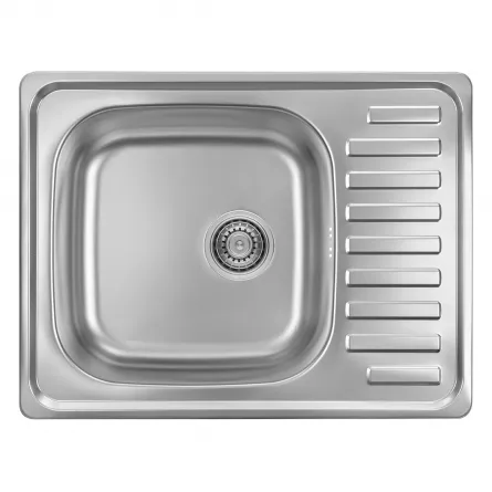 Chiuveta inox Junak SQA 013T, 65×50×17.5 cm, reversibila