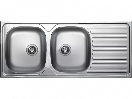 Chiuveta inox Kuchinox SKO 021T, 2 cuve 116x50x15.5 cm