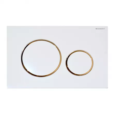 Clapeta Geberit Sigma 115.882.KK.1, alb/auriu