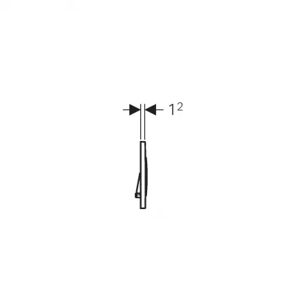 Clapeta Geberit Sigma 115.882.KK.1, alb/auriu