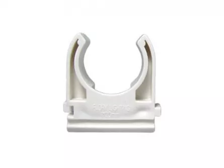 Clema teava PPR D32 set = 5 bucati de 32 mm culoare alb