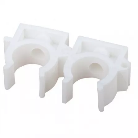 Clema Styron teava cupru 22/2 set = 5 bucati de 22/2 culoare alb