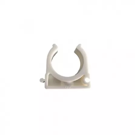 Clema teava PPR D20 set = 5 bucati de 20 mm culoare alba