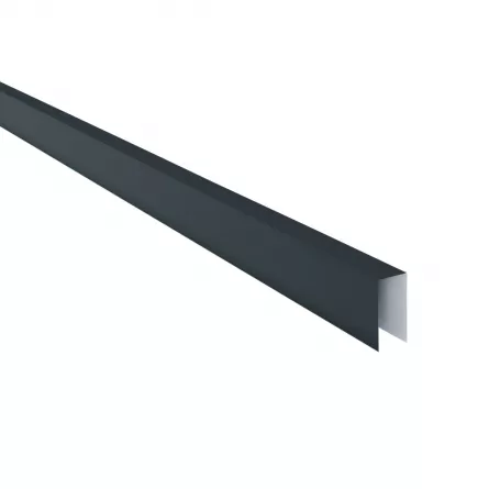 Coama pentru gard Rufster Eco 0,45 mm grosime 9005 MS negru mat structurat