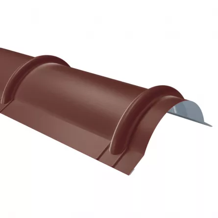 Coame pentru tigla Rufster Premium 0,5 mm grosime 8017 MS maro mat structurat