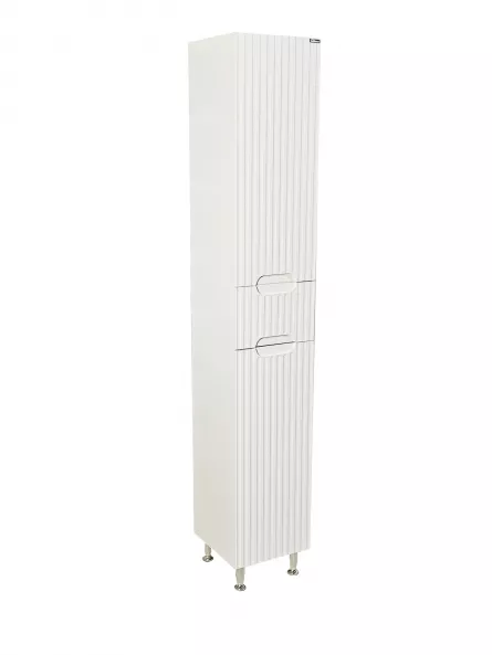 Coloana baie MDF Seria 033, 180 cm inaltime, balamale soft-close, alb