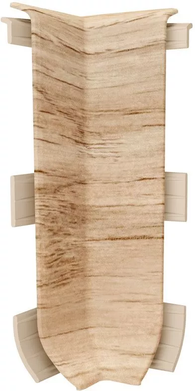 Colt interior pentru plinta Linela 405, platan mexican, set doua bucati