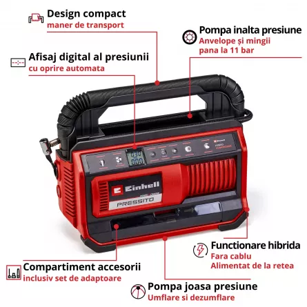 Compresor PRESSITO 18/25 HYBRID EINHELL