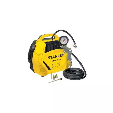 Compresor Stanley Air Kit, putere 1,5 CP, presiune 8 bar