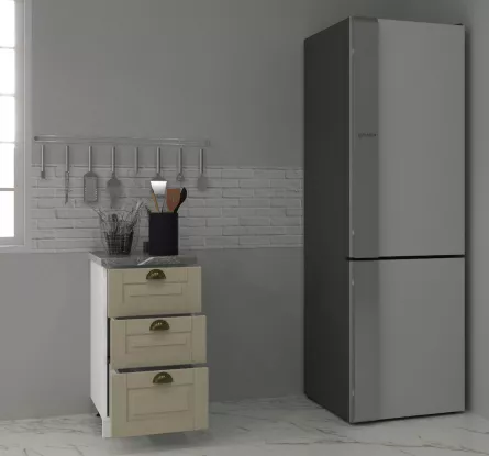 Corp inferior bucatarie MDF Square, 40 cm, 3 sertare, fag