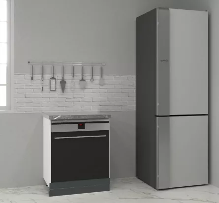 Corp inferior bucatarie MDF Square, 60 cm, cuptor, antracit