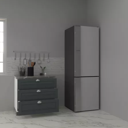 Corp inferior bucatarie MDF Square, 80 cm, 3 sertare, antracit