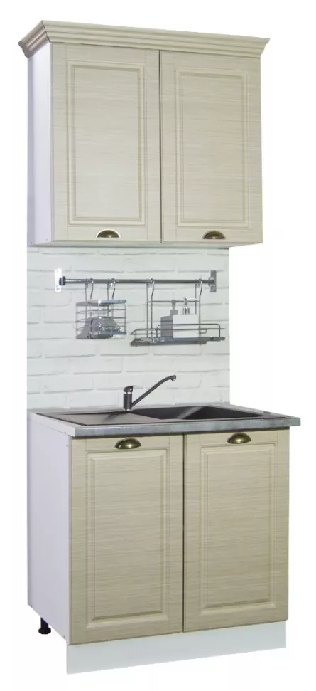 Corp inferior bucatarie MDF Square, 80 cm, fag