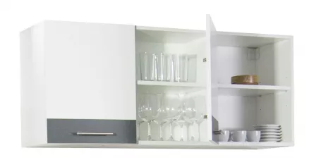 Corp suspendat bucatarie PAL Sarona, 120 cm, alb/antracit