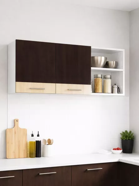 Corp suspendat bucatarie PAL Sarona, 120 cm, wenge/fag