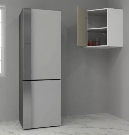 Corp suspendat colt bucatarie MDF Square, 60 cm, fag