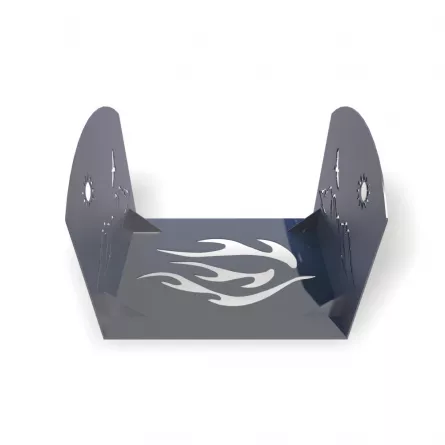 Cos Deco2 pentru lemne, debitat laser, model M005.003 LXX
