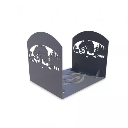 Cos Deco2 pentru lemne, debitat laser, model M006.003 LXX