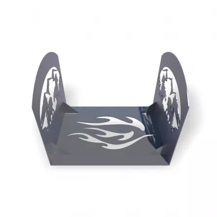 Cos Deco2 pentru lemne, debitat laser, model M007.003 LXX