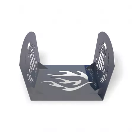 Cos Deco2 pentru lemne, debitat laser, model M008.003 LXX