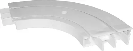 Cot SN Deco final sina perdea tavan BM2 cu 2 canale alb dimensiune 12x12 cm grosime 12 mm culoare alb