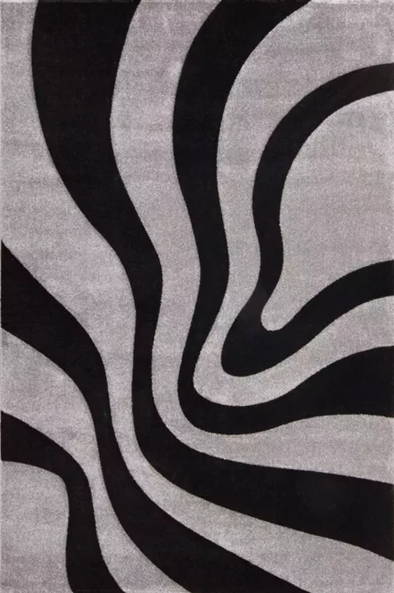 Covor Lambada 452 Black Silver 80*150 dimensiune 150 x 80 cm culoare negru/gri
