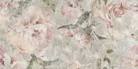 Decor pentru faianta, Chianta Flowers, dimensiuni 30 x 60 cm, 3 bucati