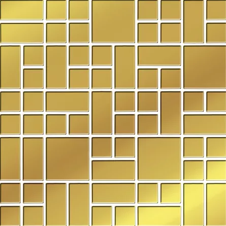 Decor faianta Gold Glass Mosaic, dimensiune 25 x 25 cm