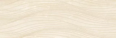 Decor pentru faianta, Maranello Cream Wave, dimensiuni 25 x 75 cm