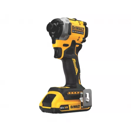 DeWalt masina de insurubat, compacta, cu impact, motor fara perii, tensiune 18V, model DCF850D2T-QW cu doi acumulatori de 2 Ah
