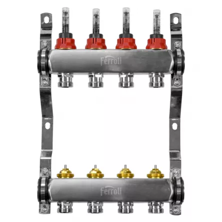 Distribuitor inox incalzire pardoseala Ferroli, 6 cai