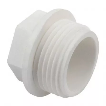 Dop filetat PPR dimensiuni 20-1/2 culoare alba