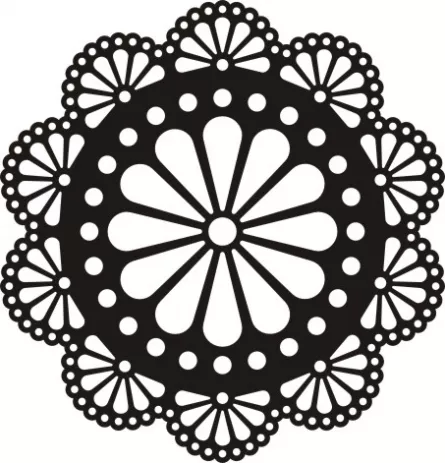 Element decorativ din tabla otel LBC,debitat laser, utilizat la lucrarile din fier forjat, dimensiune 40 X 40 cm, model M106.003