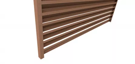 Element jaluzea pentru gard, Rufster, grosime 0,45 mm, finisaj Stejar Dark, lungime variabila