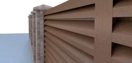 Element jaluzea pentru gard, Rufster, grosime 0,45 mm, finisaj Stejar Dark, lungime variabila
