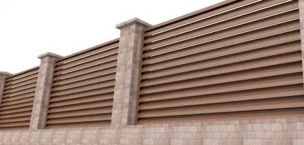 Element jaluzea pentru gard, Rufster, grosime 0,45 mm, finisaj Stejar Dark, lungime variabila