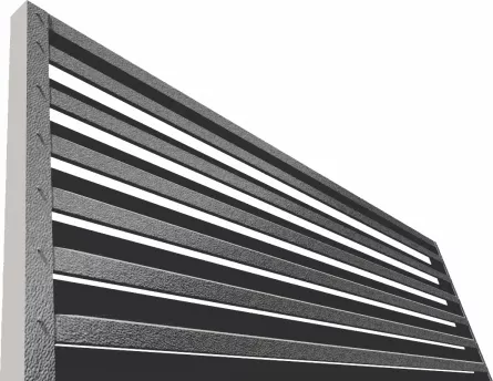 Element jaluzea pentru gard, Rufster, grosime 0,50 mm, finisaj 7024MS Gri-grafit, lungime variabila