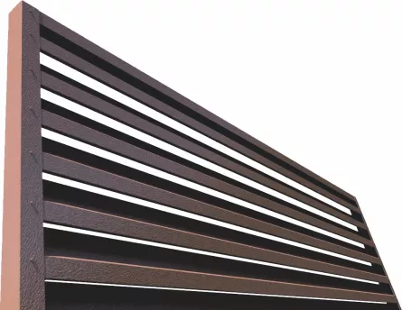 Element jaluzea pentru gard, Rufster, grosime 0,50 mm, finisaj 8017MS maro, lungime 1250 mm