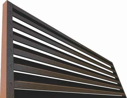 Element jaluzea pentru gard, Rufster, grosime 0,50 mm, finisaj 8019MS maro-grafit, lungime variabila