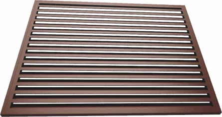 Element jaluzea pentru gard, Rufster, grosime 0,50 mm, finisaj 8017MS maro, lungime variabila