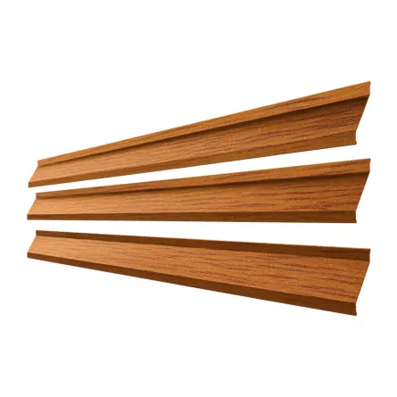 Element jaluzea pentru gard, Rufster Z95, grosime 0,45 mm, finisaj texturat, culoare Stejar Auriu, lungime variabila