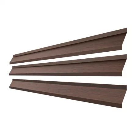 Element jaluzea pentru gard, Rufster Z95, grosime 0,45 mm, finisaj texturat, culoare Stejar Dark, lungime variabila