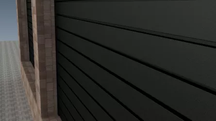 Element orizontal Rufster 0120, pentru gard, grosime 0,60 mm, finisaj negru, RAL 9005 MS M2P3, lungime variabila, vopsit pe ambele parti