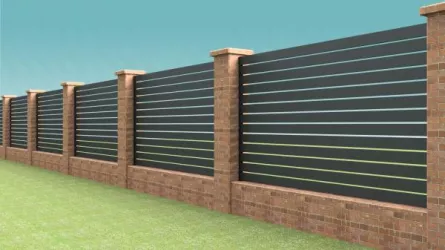 Element rectangular pentru gard, Rufster, dimensiune 80x20 mm, grosime 0.60 mm, culoare Ardesia, finisaj texturat, lungime variabila