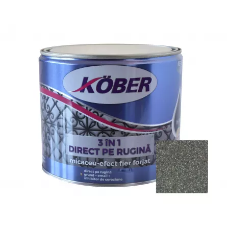 Email cu efect de fier forjat, ambalare 2.5 L, culoare gri fumuriu