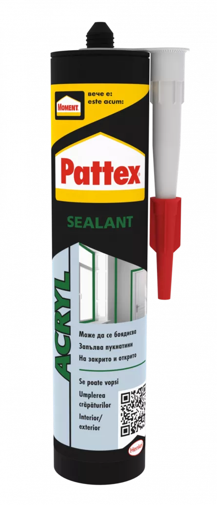 Etansant acrilic Pattex pentru pereti si tavane, alb, 280 ml