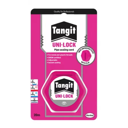 Etansant snur pentru tevi, Tangit Unilock, blister de 20 m
