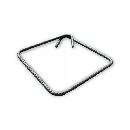 Etrier din otel, dimensiuni 150 x 150 x 6 mm